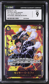 CGC 9 MINT Japanese One Piece 2024 Monkey Luffy OP10-118 Parallel R. Blood