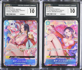 SET 2 CGC 10 GEM MINT Japanese One Piece Card Boa Hancock ST03-013 ALT ART PRB01