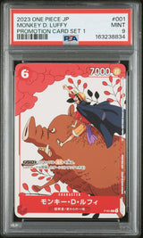 PSA 9 MINT One Piece 2023 MONKEY D. LUFFY P-001 PROMOTIONAL CARDS