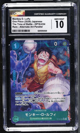 CGC 10 GEM MINT JAPANESE ONE PIECE 2026 Monkey D. Luffy OP16-034 The Time Battle