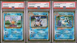 SET 3 PSA 10 JP Pokemon SQUIRTLE WARTORTLE BLASTOISE 001/032 002/032 003/032 CLK