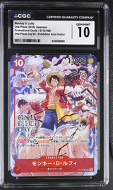 CGC 10 GEM MINT Japanese ONE PIECE 2024 MONKEY D. LUFFY ST10-006 Day'24