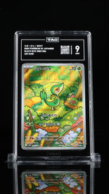 TAG 9 MINT JAPANESE POKEMON  2025 Snivy 087/086 Scarlet Violet Black SV11B
