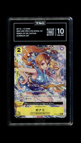 TAG 10 GEM MINT JAPANESE ONE PIECE  2023 O-Nami NAMI OP06-101 ALT ART Parallel