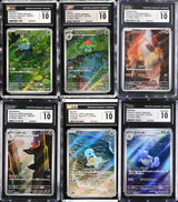 SET 6 CGC 10 GEM MINT Japanese Pokemon Sv2a AR 166/165 167 168 169 170 171/165