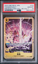 PSA 10 GEM MINT JAPANESE ONE PIECE 2023 THUNDER BOLT OP03-121 PREMIUM CARD COLL