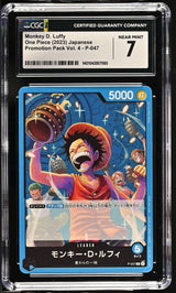 CGC 7 NEAR MINT Japanese One Piece 2023 Monkey D. Luffy P-047 Promotion