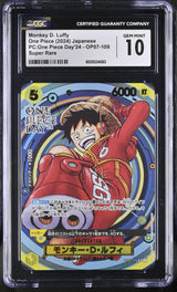 CGC 10 GEM MINT Japanese ONE PIECE 2024 Monkey D Luffy OP07-109 One Piece Day'24