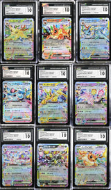 SET 9 ALL CGC 10 GEM MINT Japanese Pokemon 2024 Festival ex EEVEE EVOLUTION SV8a