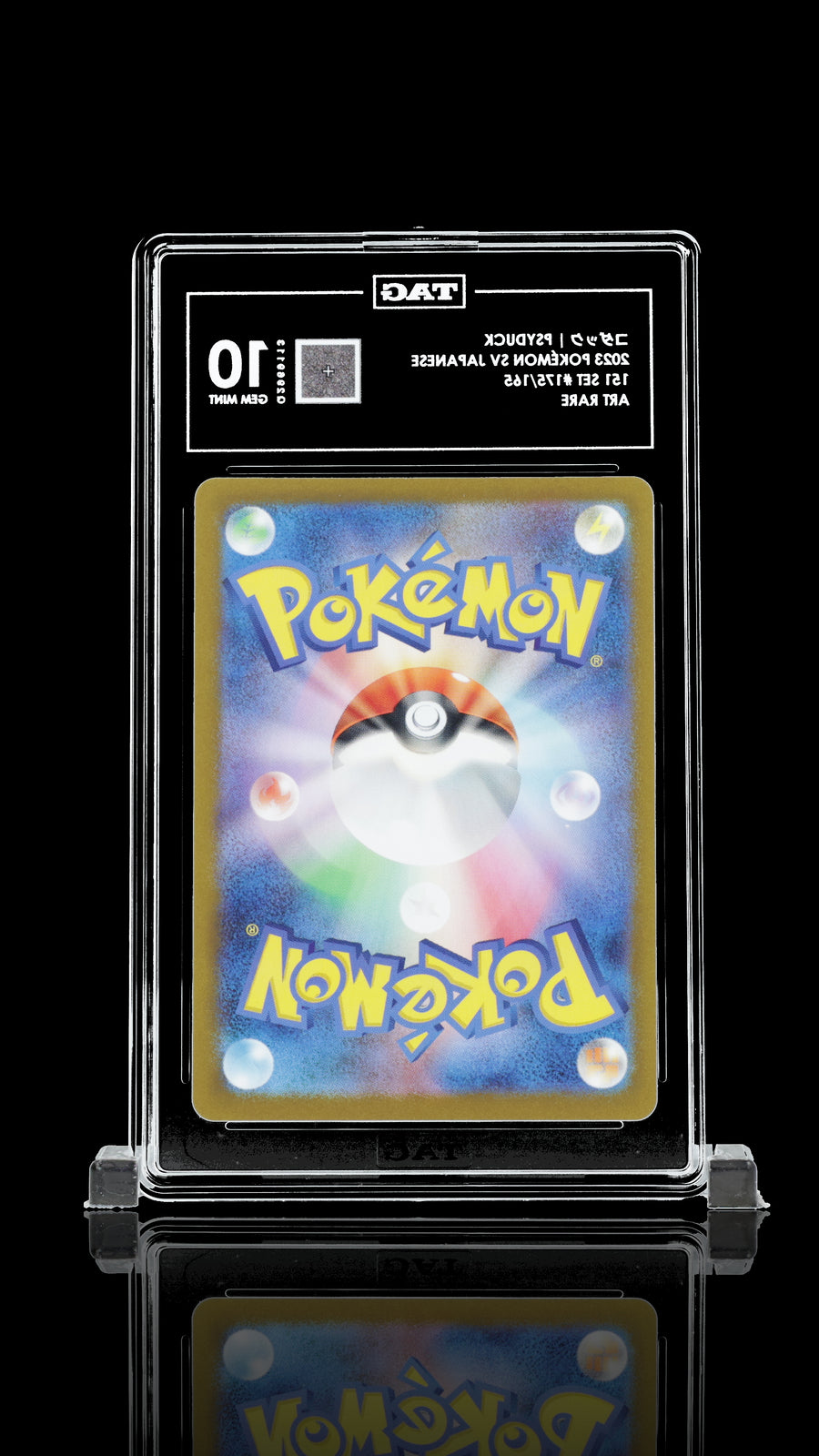 TAG 10 GEM MINT JAPANESE POKEMON 2023 PSYDUCK 175/165 POKEMON 151