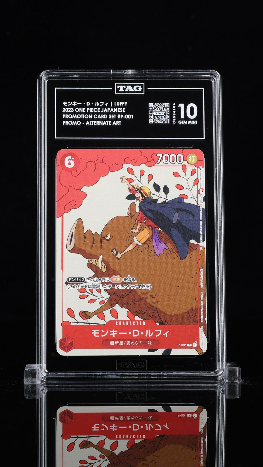 TAG 10 GEM MINT One Piece 2023 MONKEY D. LUFFY P-001 PROMOTIONAL CARDS