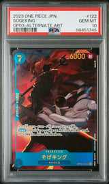 PSA 10  MINT JAPANESE ONE PIECE 2023 SOGEKING OP03-112 ALTERNATE ART