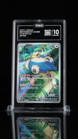 TAG 10 GEM MINT JAPANESE POKEMON 2023 SNORLAX 181/165 POKEMON 151 ART RARE SV2a