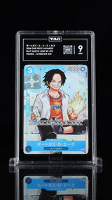 TAG 9 MINT JAPANESE ONE PIECE 2024 Portgas D. Ace P-074 Saikyo Jump