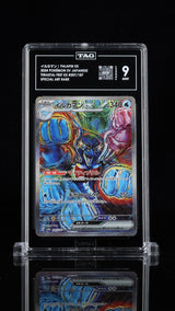 TAG 9 MINT JAPANESE POKEMON 2024 Palafin ex 207/187 Terastal Fest EX SV8a