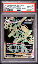 PSA 10 GEM MINT Japanese Pokemon 2021 Rayquaza VMAX 284/184 VMAX Climax - S8b