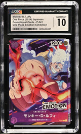 CGC 10 GEM MINT Japanese One Piece 2024 Monkey D. Luffy P-041 EMOTION