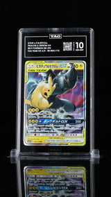 TAG 10 GEM MINT Japanese Pokemon 2019 Pikachu & Zekrom GX 041/173 Tag Team SM12a