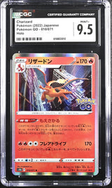 CGC 9.5 MINT+ Japanese Pokemon 2022 Charizard 010/071 Pokemon GO S10b