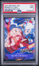 PSA 9 MINT JAPANESE ONE PIECE 2024 Monkey D. Luffy P-041 EMOTION