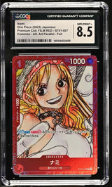 CGC 8.5 NM/MINT+ Japanese One Piece 2023 NAMI ST01-007 ALT ART FILM RED