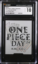 CGC 10 GEM MINT JAPANESE ONE PIECE 2024 DON!! CARD PCC-ONE PIECE DAY'24-