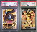 SET 2 PSA 10 JapanesePokemon Card GholdengoEX & Gimmighoul 068/062 087/062 SV3a