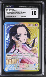CGC 10 GEM MINT JAPANESE ONE PIECE 2025 Boa Hancock OP14-041 The Azure Sea's