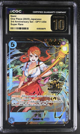 CGC 10 PRISTINE Japanese One Piece 2025 NAMI OP11-054 3RD ANNIVERSARY