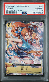 PSA 10 GEM MINT JAPANESE ONE PIECE  2023 O-Nami NAMI OP06-101 ALT ART Parallel