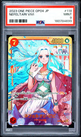 PSA 9 MINT Japanese One Piece 2023 Nefertari  Vivi OP04-118 Kingdoms of SEC