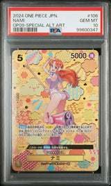 PSA 10  MINT JAPANESE ONE PIECE 2024 NAMI OP08-106 SPECIAL ALT ART