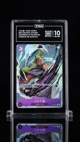 TAG 10 GEM MINT JAPANESE ONE PIECE 2023 ZORO-JUUROU Parallel ALT ART OP05-067