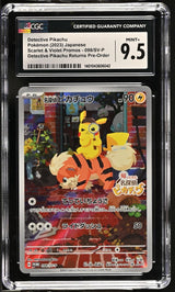 CGC 9.5 MINT+ Japanese Pokemon 2023 Detective Pikachu 098/SV-P Detective PROMO