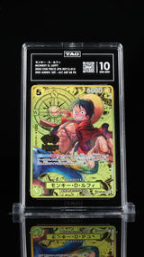 TAG 10 GEM MINT Japanese ONE PIECE 2023 Monkey D. Luffy ST13-015 2nd Anniversary