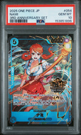 PSA 10 GEM MINT Japanese Pokemon 2025 NAMI OP11-054 3RD ANNIVERSARY