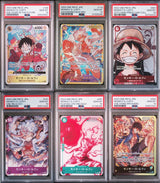 SET 6 PSA 10 GEM MINT JAPANESE ONE PIECE MONKEY D. LUFFY P-061-001-041 OP05-119