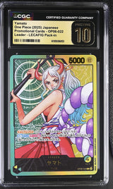 CGC 10 PRISTINE JAPANESE ONE PIECE 2025 YAMATO OP06-022  WKLY SHONEN JUMP