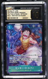 CGC 10 PRISTINE JAPANESE ONE PIECE 2026 Monkey D. Luffy OP16-034 The Time Battle