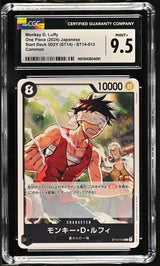 CGC 9.5 MINT+ Japanese One Piece 2024 MONKEY D. LUFFY ST14-012 Start Deck 3D2Y