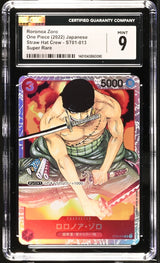 CGC 9 MINT Japanese One Piece 2022 Roronoa Zoro ST01-013 Straw Hat Crew