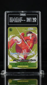 TAG 10 GEM MINT Japanese One Piece 2025 Monkey D Luffy P-106 Standard Vol.14