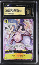 CGC 10 PRISTINE Japanese One Piece 2025 Boa Hancock OP14-112 The Azure ALT ART