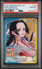 PSA 10 GEM MINT JAPANESE ONE PIECE 2025 Boa Hancock OP14-041 Azure Sea's Alt Art