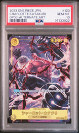 PSA 10 GEM MINT JAPANESE ONE PIECE 2023 CHARLOTTEKATAKURI OP03-123 ALTERNATE ART