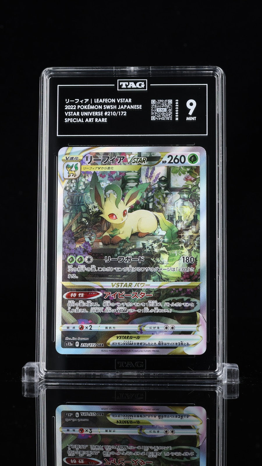 TAG 9 MINT Japanese Pokemon 2022 Leafeon VSTAR 210/172 VSTAR Universe s12a