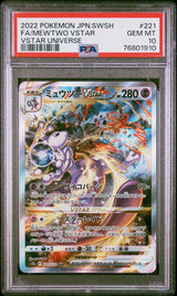 PSA 10 GEM MINT JAPANESE POKEMON 2022 MEWTWO VSTAR 221/172 VSTAR UNIVERSE S12a