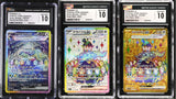 SET 3 CGC 10 GEM Pokemon JAPANESE TERAPAGOS EX 122/102 130/102 133/102 SV7