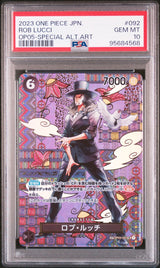 PSA 10 GEM MINT JAPANESE ONE PIECE 2023 ROB LUCCI OP03-092 SPECIAL ALT ART