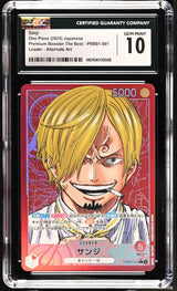 CGC 10 GEM MINT Japanese One Piece 2024 SANJI PRB01-001 ALT ART